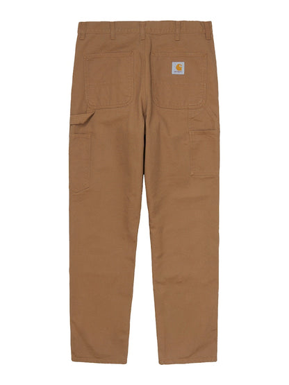 Carhartt WIP Double Knee Dearborn Canvas 12oz Relaxed Straight Fit Pants Hamilton Brown (Rinsed)