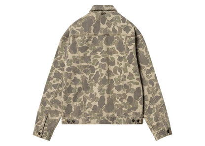 Carhartt WIP Duck Camo Helston Jacket Bleached Black