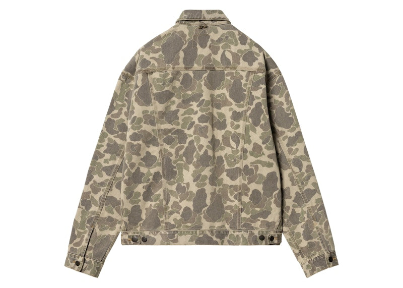 Carhartt WIP Duck Camo Helston Jacket Bleached Black
