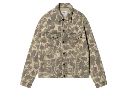 Carhartt WIP Duck Camo Helston Jacket Bleached Black