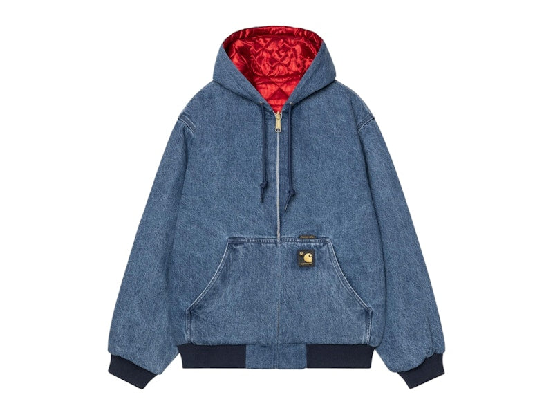 Carhartt WIP OG Active 50th Anniversary Edition Denim Jacket Blue/USA Red
