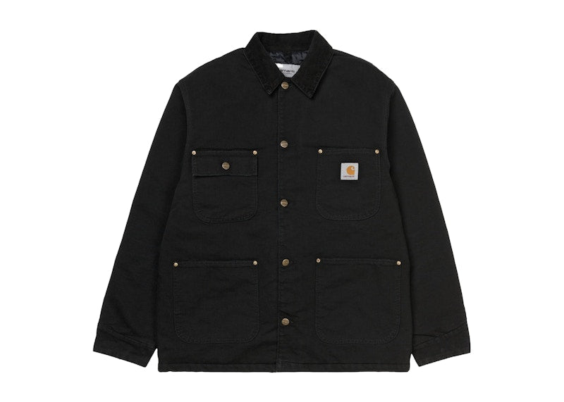 Carhartt WIP OG Chore Coat (Winter) Jacket Black (Aged Canvas)