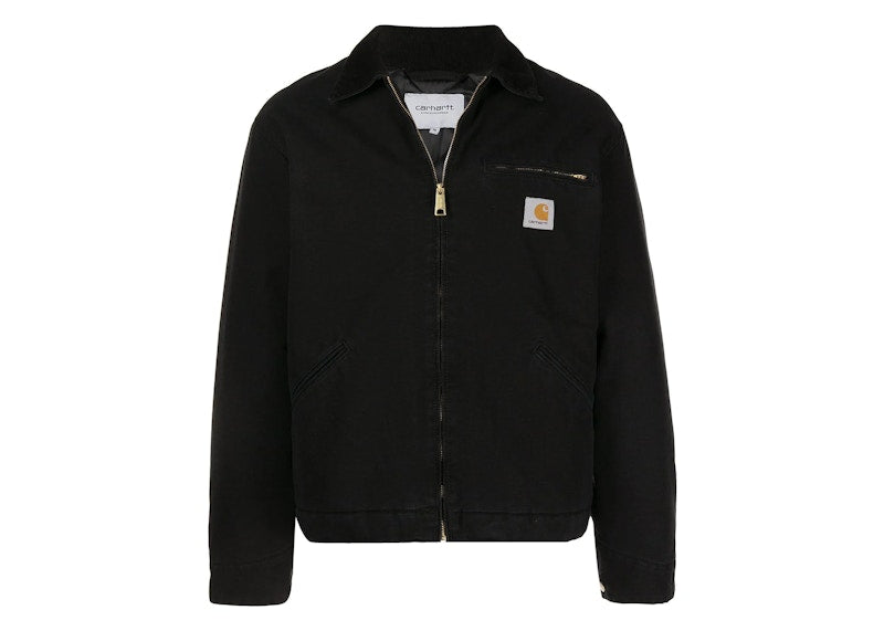 Carhartt WIP OG Detroit Aged Canvas Jacket Black/Black
