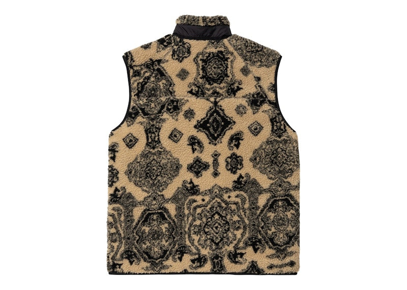 Carhartt WIP Prentis Liner Vest Dusty Hamilton Brown Verse Jacquard