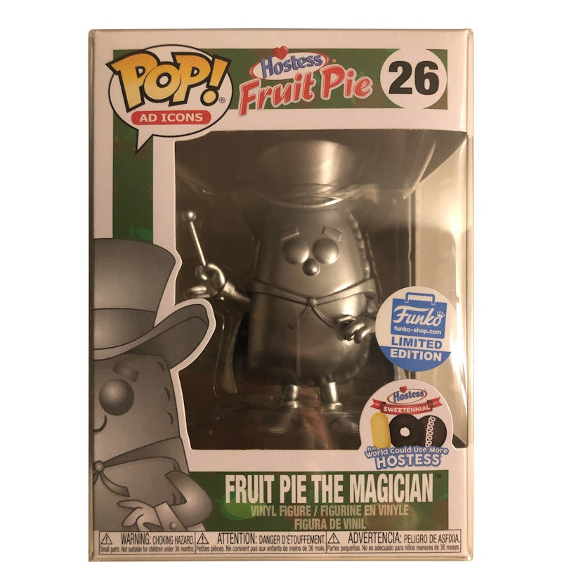 Funko Pop! Ad Icons Hostess Fruit Pie Fruit Pie The Magician (Platinum) Funko Shop Limited Edition Figure #26