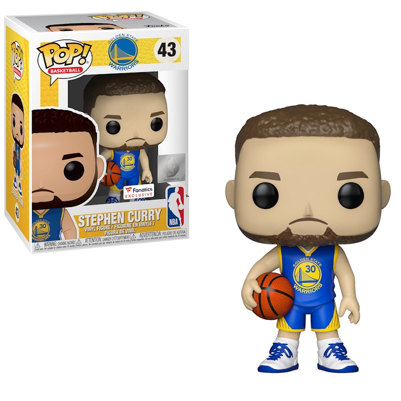 Funko Pop! Basketball NBA Stephen Curry (Blue Jersey) Fanatics Exclusive Figure #43
