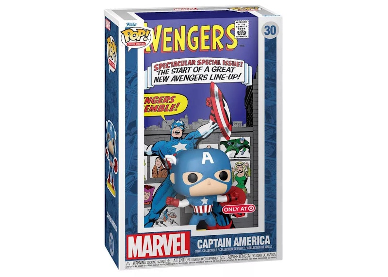 Funko Pop! Comic Covers Marvel Captain America Target Exclusive Figure #30