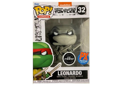 Funko Pop! Comics Teenage Mutant Ninja Turtles Leonardo Chase Edition PX Previews Exclusive Figure #32
