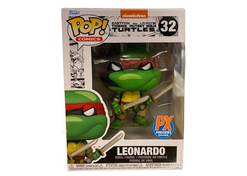 Funko Pop! Comics Teenage Mutant Ninja Turtles Leonardo PX Previews Exclusive Figure #32