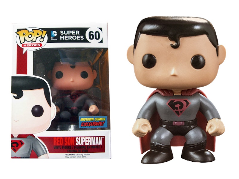 Funko Pop! DC Comics Superman (Red Son) Midtown Comics Exclusive Figure #60