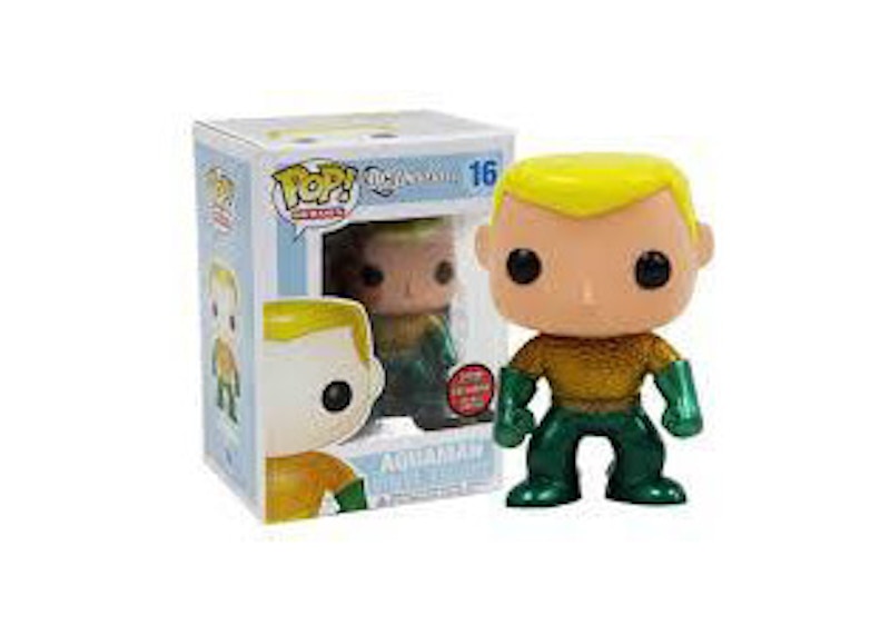 Funko Pop! DC Universe Aquaman (Metallic) Gemini Collectibles Exclusive Figure #16