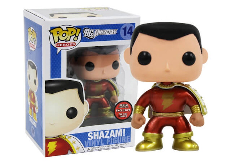 Funko Pop! DC Universe Shazam! (Metallic) Gemini Collectibles Figure #14