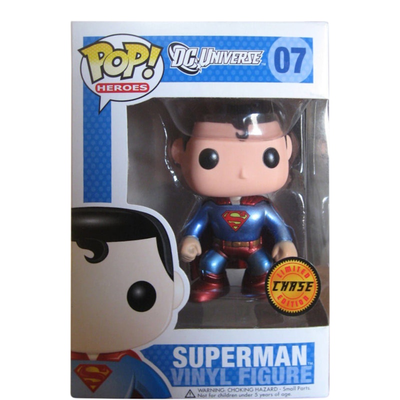 Funko Pop! DC Universe Superman (Chase) (Metallic) Figure #07