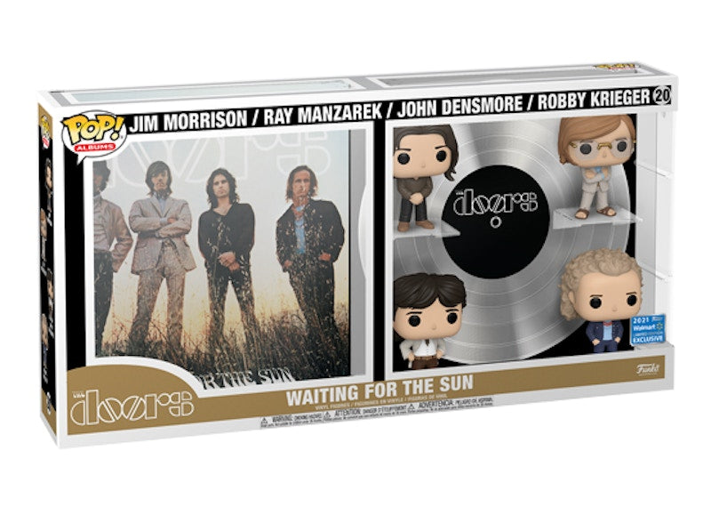 Funko Pop! Deluxe Albums The Doors Waiting For The Sun Jim Morrison, Ray Manzarek, John Densmore & Robby Krieger 2021 Walmart Exclusive Figure #20