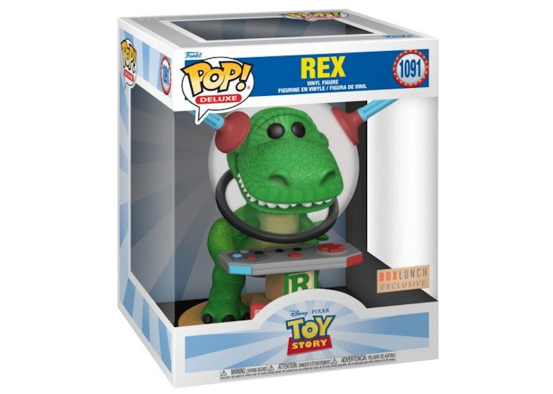 Funko Pop! Deluxe Disney Toy Story Rex Box Lunch Exclusive Figure #1091 Green