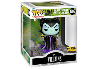 Funko Pop! Deluxe Disney Villains Assemble: Maleficent with Diablo Hot Topic Exclusive Figure #1206