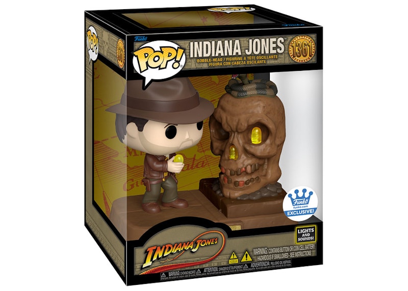 Funko Pop! Deluxe Light Up Indiana Jones Funko Shop Exclusive Figure #1361