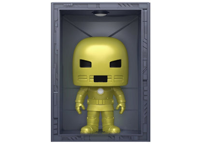 Funko Pop! Deluxe Marvel Hall of Armor: Iron Man Model 1 Golden Armor PX Previews Exclusive Figure #1035
