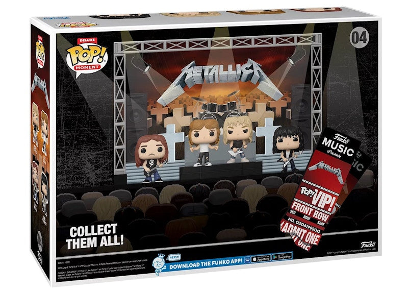 Funko Pop! Deluxe Moment Metallica Master of Puppets Tour 1986 2022 Walmart Exclusive Figure #04
