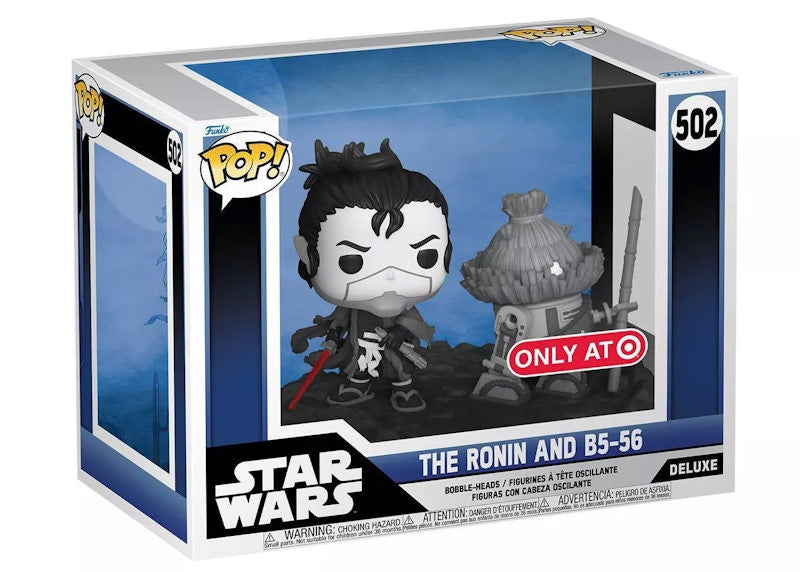 Funko Pop! Deluxe Star Wars Visions The Ronin And B5-56 Target Exclusive Figure #502
