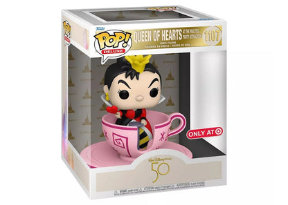 Funko Pop! Deluxe Walt Disney World 50th Anniversary Queen Of Hearts At The Mad Tea Party Attraction Target Exclusive Figure #1107