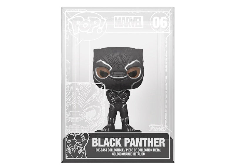 Funko Pop! Die-Cast Marvel Studios Black Panther Funko Shop Exclusive Figure #06