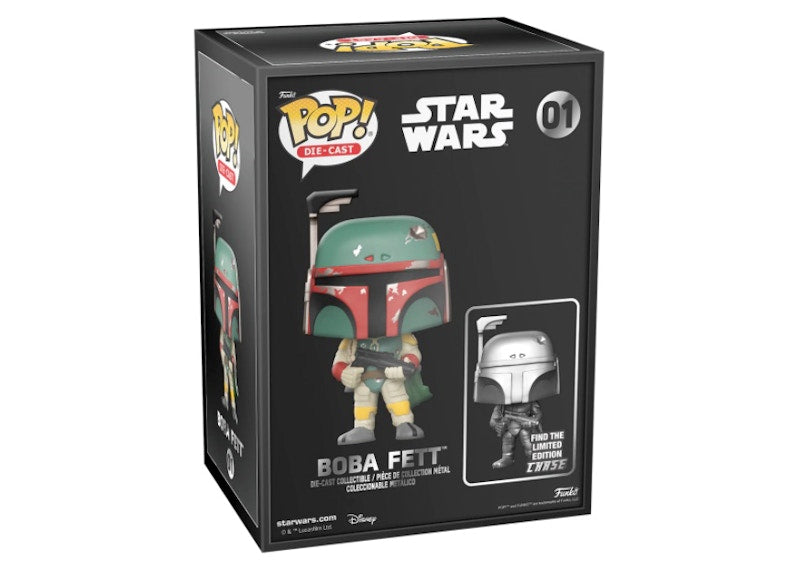 Funko Pop! Die-Cast Star Wars Boba Fett Funko Shop Chase Exclusive Figure #01