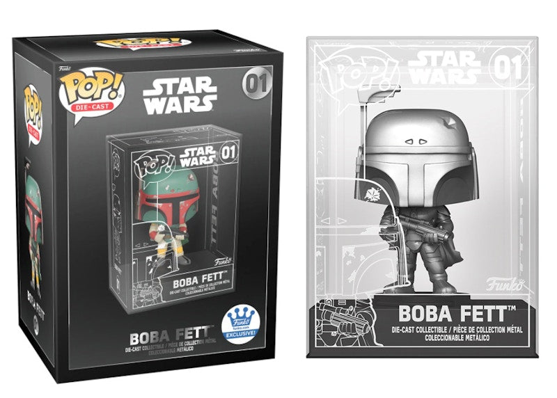Funko Pop! Die-Cast Star Wars Boba Fett Funko Shop Chase Exclusive Figure #01