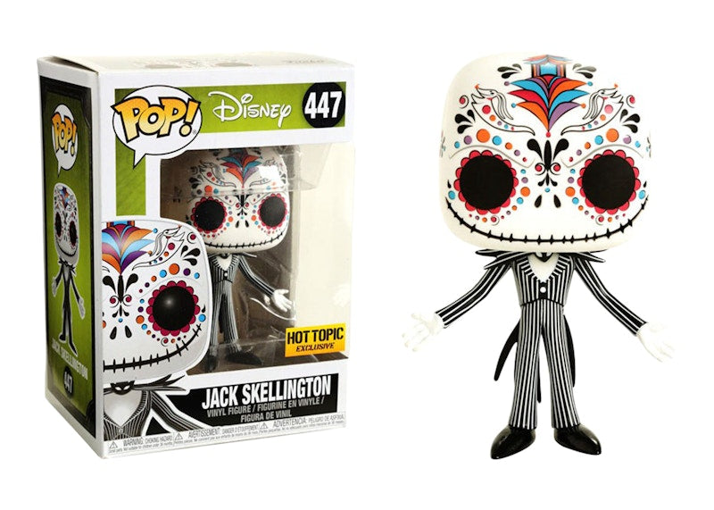 Funko Pop! Disney 25th Anniversary Jack Skellington Sugar Skull Hot Topic Exclusive Figure #447