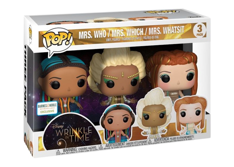 Funko Pop! Disney A Wrinkle in Time Mrs. Who/Mrs. Which/Mrs. Whatsit Barnes & Noble Exclusive 3 Pack