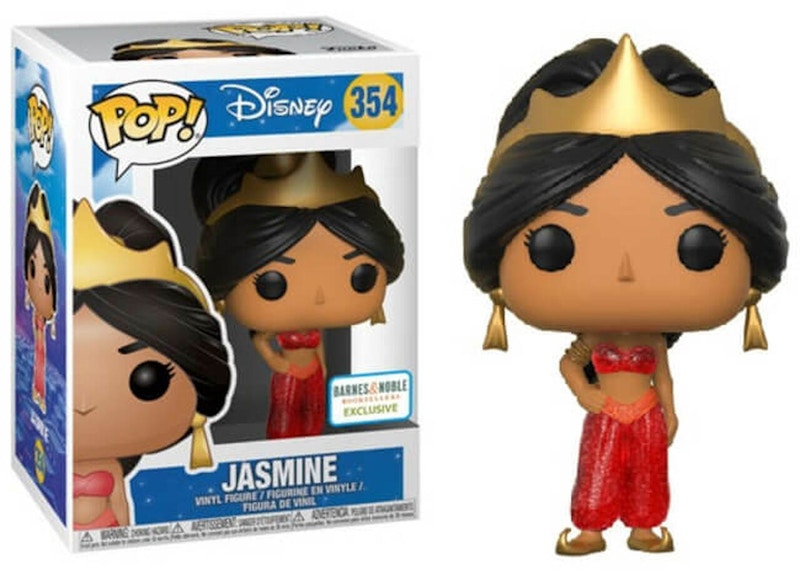 Funko Pop! Disney Aladdin Jasmine (Red Glitter) Barnes & Noble Exclusive Figure #354