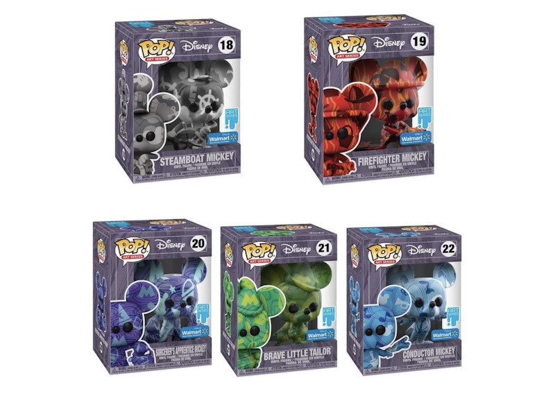 Funko Pop! Disney Artist Series Mickey Complete Bundle Walmart Exclusive Set Of 5