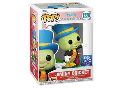Funko Pop! Disney Classics Jiminy Cricket 2022 D23 Expo Exclusive Figure #1228