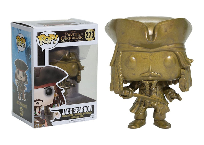 Funko Pop! Disney Dead Men Tell No Tales Jack Sparrow (GOLD) Hot Topic Exclusive Figure #273