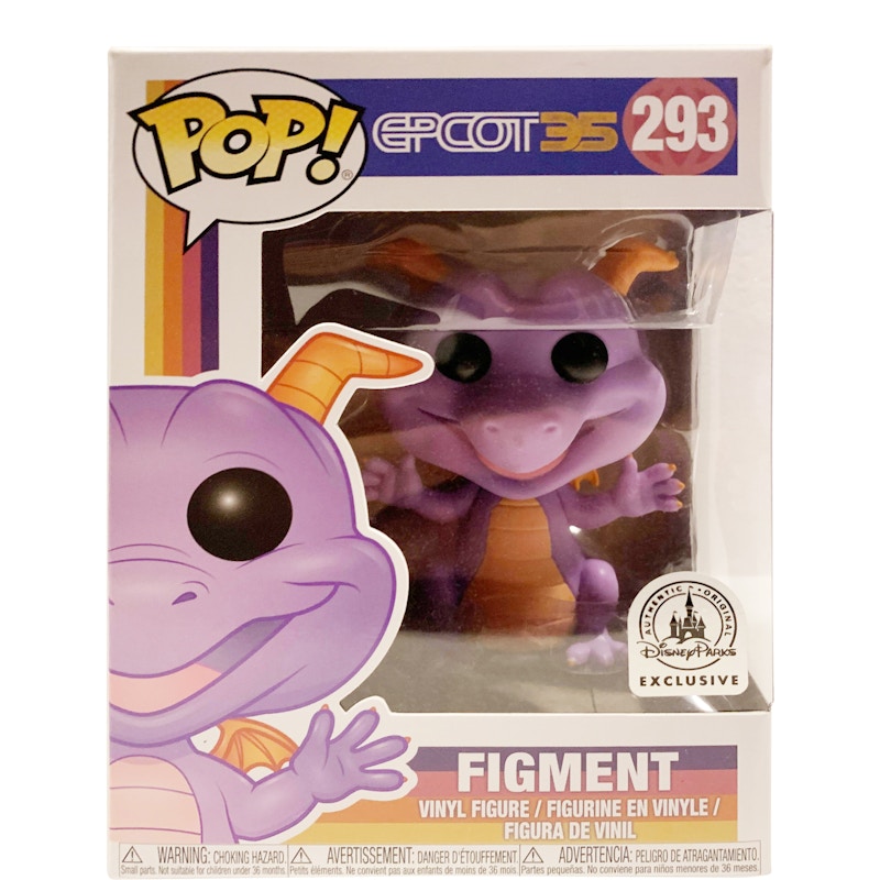 Funko Pop! Disney Epcot 35 Figment Disney Parks Exclusive Figure #293
