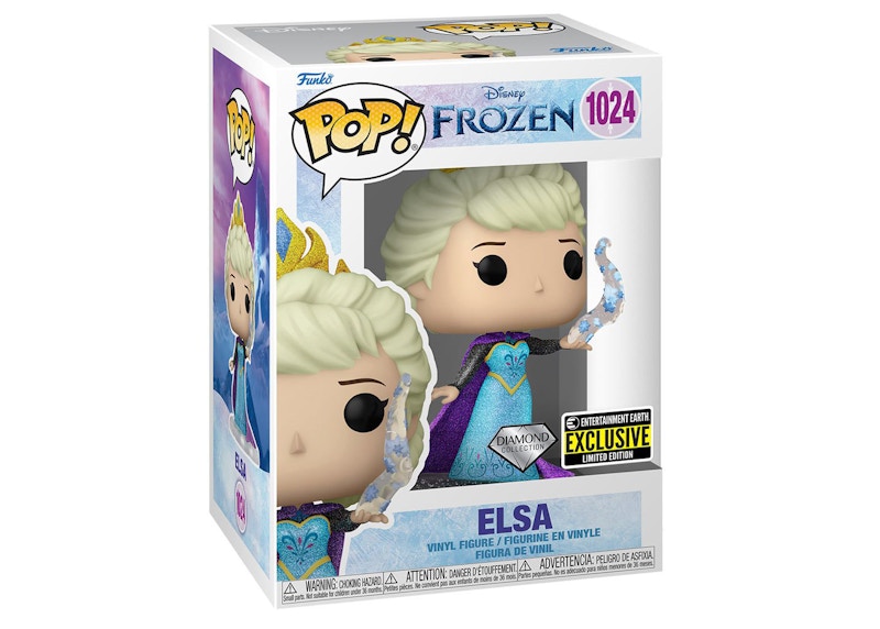 Funko Pop! Disney Frozen Elsa Diamond Collection Entertainment Earth Exclusive Figure #1024