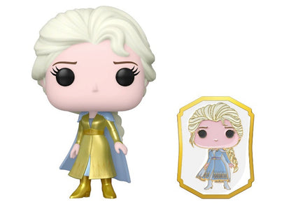 Funko Pop! Disney Frozen Elsa with Pin Gold Label Funko Shop Exclusive Figure #581