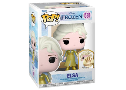 Funko Pop! Disney Frozen Elsa with Pin Gold Label Funko Shop Exclusive Figure #581