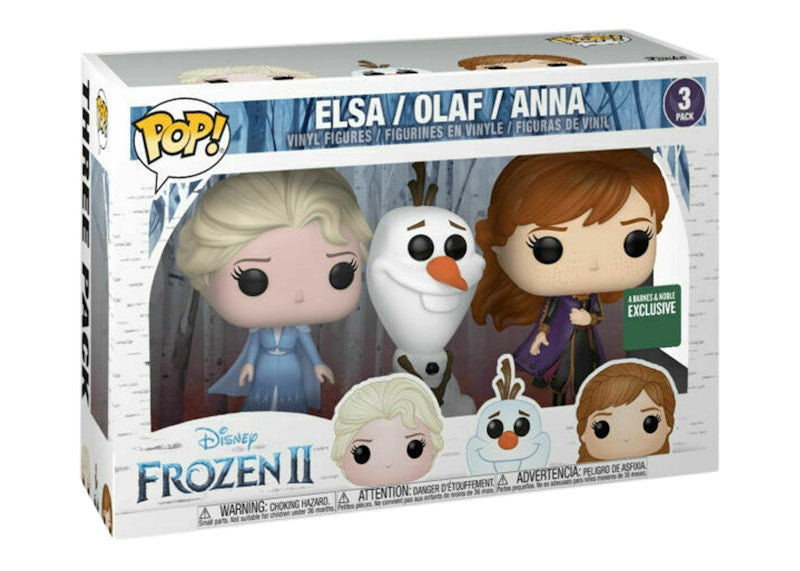 Funko Pop! Disney Frozen II Elsa / Olaf / Anna Barnes & Noble Exclusive 3 Pack