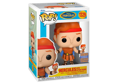 Funko Pop! Disney Hercules with Action Figure 2023 Wondrous Convention Exclusive Figure #1329