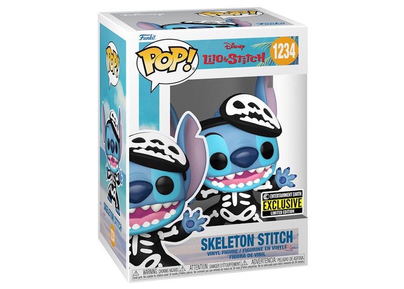 Funko Pop! Disney Lilo & Stitch Skeleton Stitch Entertainment Earth Exclusive Figure #1234