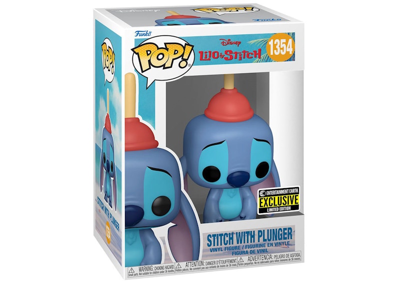 Funko Pop! Disney Lilo & Stitch (Stitch with Plunger) Entertainment Earth Exclusive Figure #1354