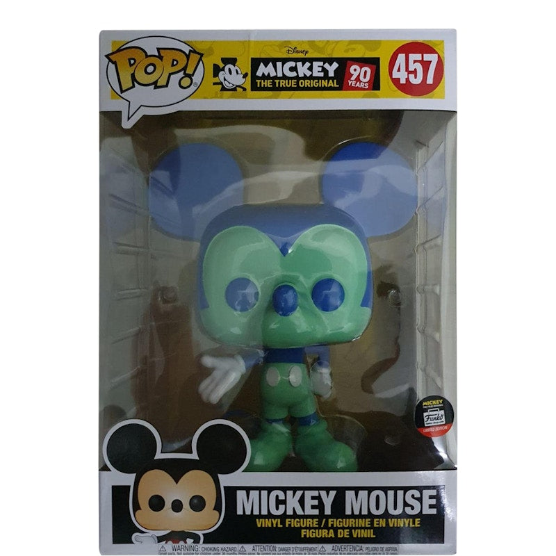 Funko Pop! Disney Mickey The True Original Mickey Mouse (Blue Green) Funko Shop Edition 10 inch Figure #457