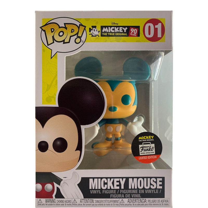 Funko Pop! Disney Mickey The True Original Mickey Mouse (Teal/Orange) Funko Shop Edition Figure #01