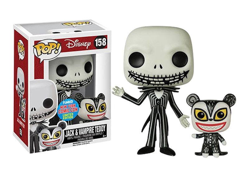 Funko Pop! Disney Nightmare Before Christmas Jack & Vampire Teddy NYCC Figure #158