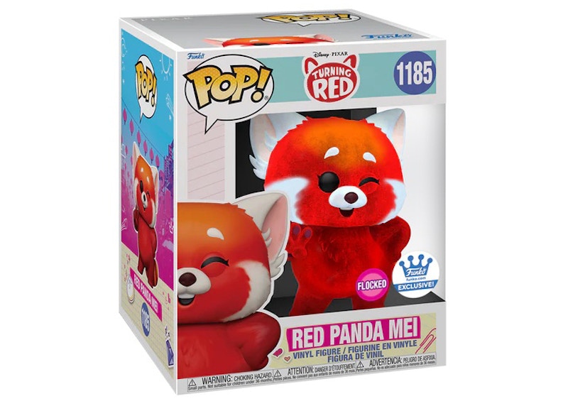 Funko Pop! Disney Pixar Turning Red: Red Panda Mei 6 Inch Flocked Funko Shop Exclusive Figure #1185