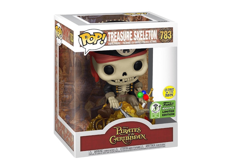 Funko Pop! Disney Pirates of the Caribbean Treasure Skeleton (Glow) ECCC Exclusive Figure #783