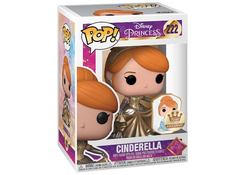 Funko Pop! Disney Princess Cinderella (With Pin) Funko Shop Gold Label Exclusive Figure #222