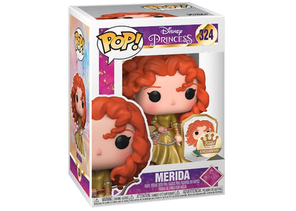 Funko Pop! Disney Princess Merida with Pin Gold Label Funko Shop Exclusive Figure #324
