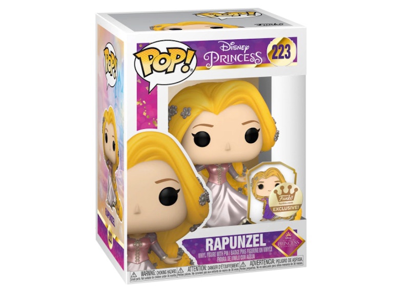 Funko Pop! Disney Princess Rapunzel (With Pin) Gold Funko Shop Exclusive Figure #223